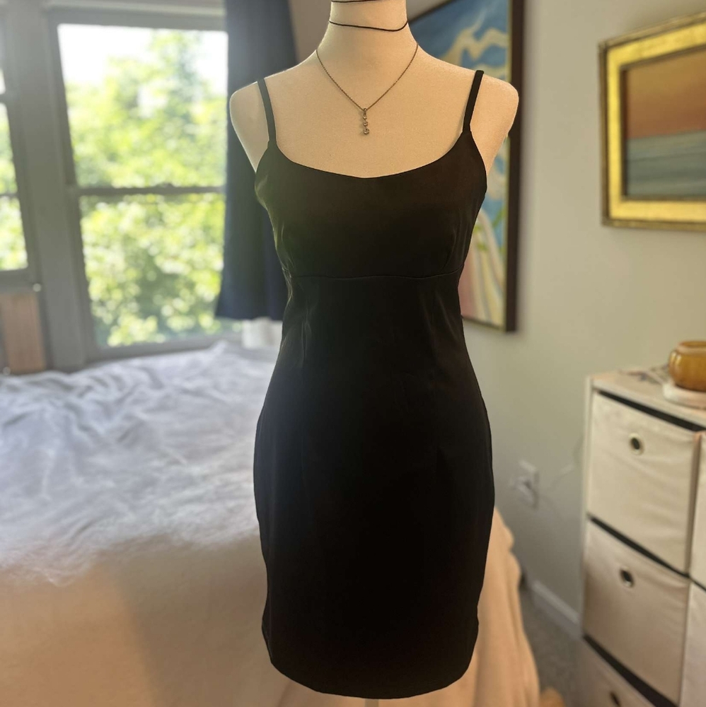 XXi Black Satin size M (4-6) Cocktail Dress